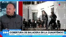 Así fue la cobertura de la balacera entre hombres armados y policías en la Col. Cuauhtémoc