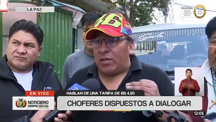 Choferes de La Paz estiman tarifa de Bs 4,50 y se abren al diálogo con el Gobierno