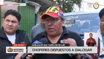 Choferes de La Paz estiman tarifa de Bs 4,50 y se abren al diálogo con el Gobierno