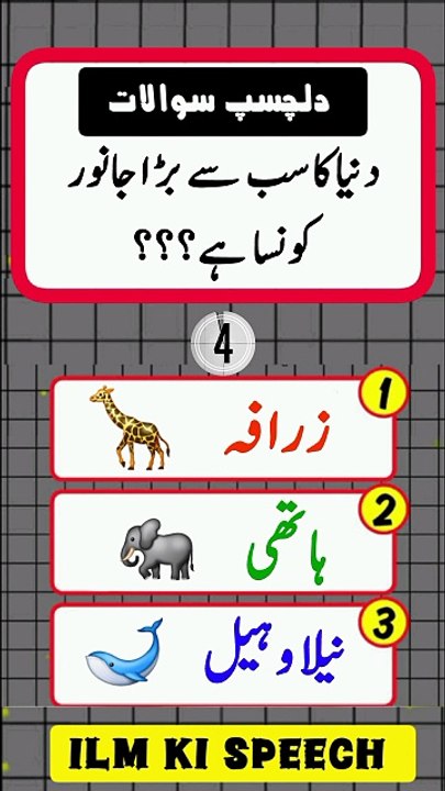 Dunya ka sab se bara janwar konsa hai??? I #knowledgepower