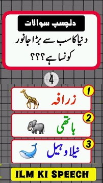 Dunya ka sab se bara janwar konsa hai??? I #knowledgepower