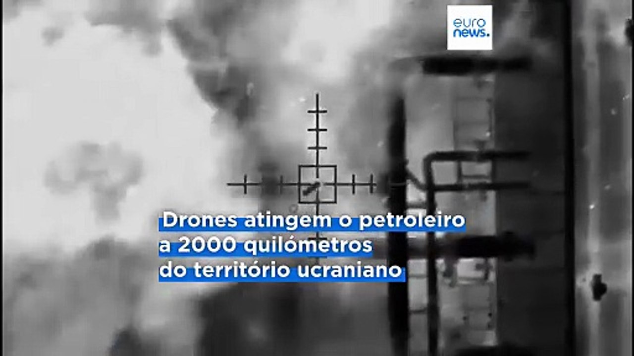 Ucrânia atinge pela primeira vez um navio-tanque russo da "frota sombra" no Mediterrâneo