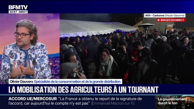 Colère des agriculteurs: La France agricole, ce n'est pas un petit sujet en Europe, on est un pays majeur , rappelle Olivier Dauvers, spécialiste de la consommation