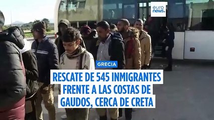 Rescate masivo en Grecia, 545 inmigrantes localizados en un pesquero frente a Gavdos