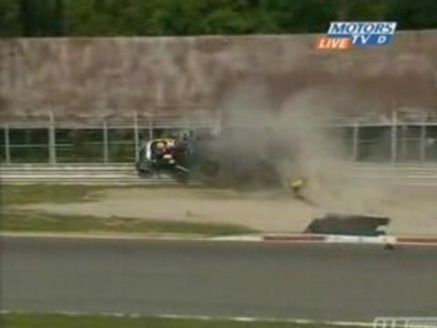 Crash le mans series Monza Stephane Ortelli