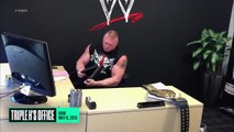 Brock Lesnar seen destroying things