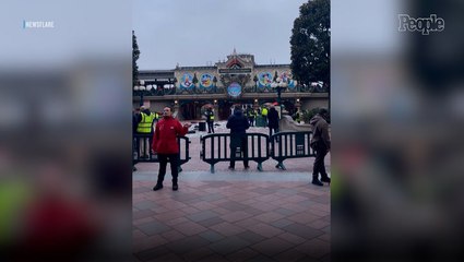Disneyland Paris Covered In Trash as Workers Stage Protest Banging on Garbage Cans