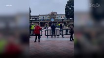 Disneyland Paris Covered In Trash as Workers Stage Protest Banging on Garbage Cans