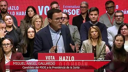 Los candidatos a las elecciones extremeñas piden el voto en el cierre de campaña