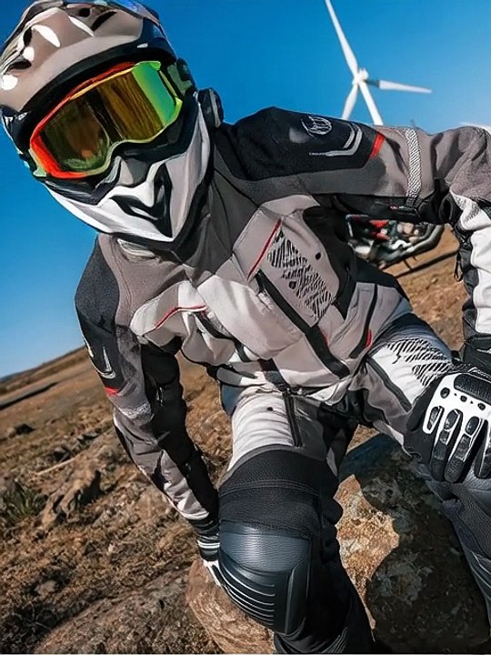 Traje Moto DUHAN Impermeable - Chaqueta Invierno Motocross Hombre 4 Estaciones