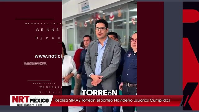 Realiza SIMAS Torreón el Sorteo Navideño Usuarios Cumplidos
