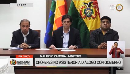 Gobierno lamenta ausencia de chóferes en la reunión convocada, pero mantiene disposición al diálogo