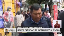 Impulso al bienestar social: Renta Dignidad sube a Bs 500 y nace un programa extraordinario