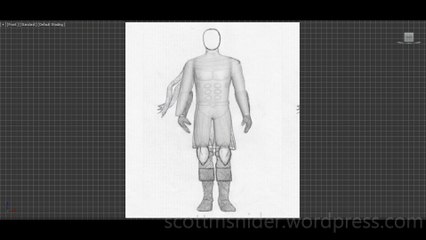 Flame: 3DS MAX Practice Polygon Modeling Model Video #19 (12-19-2025)