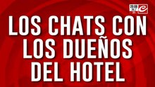 Los chats con los dueños del hotel