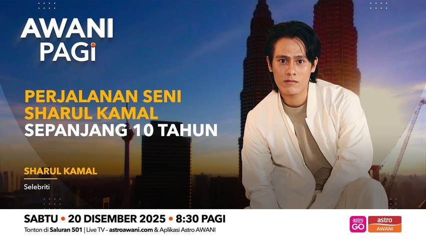 AWANI Pagi: Perjalanan Seni Sharul Kamal Sepanjang 10 Tahun | Astro Awani