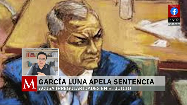 La defensa del exsecretario de Seguridad Pública, Genaro García Luna, apela a su sentencia