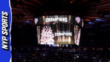 Knicks NBA Cup championship ceremony