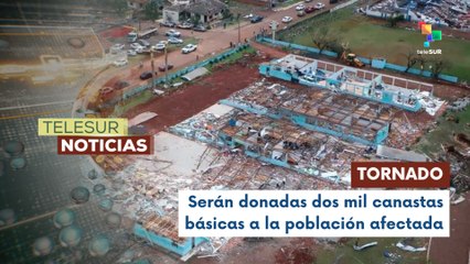 Realizarán actividad solidaria en zonas afectadas por el tornado en Brasil