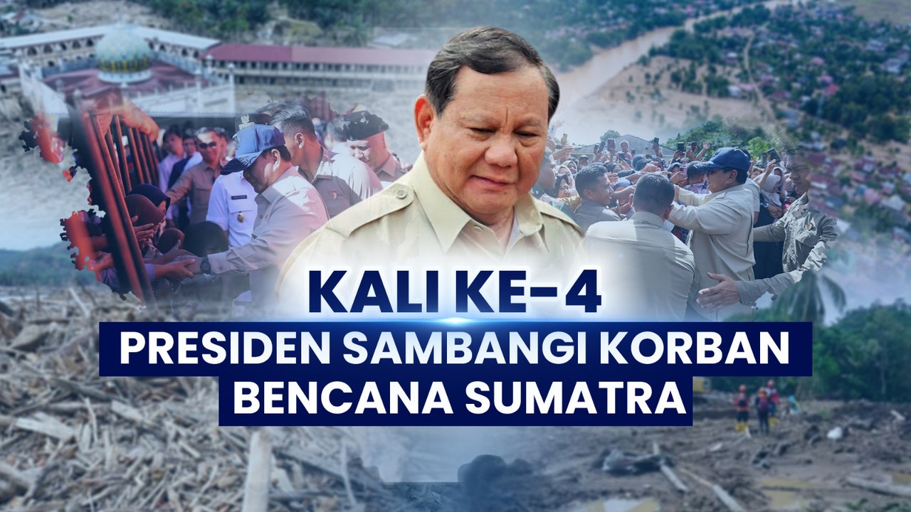 Kali Ke-4 Presiden Sambangi Korban Bencana Sumatra