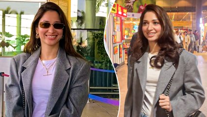 Tamannaah Bhatia Slays Airport Fashion With A Perfect Blend Of Casual And Cool