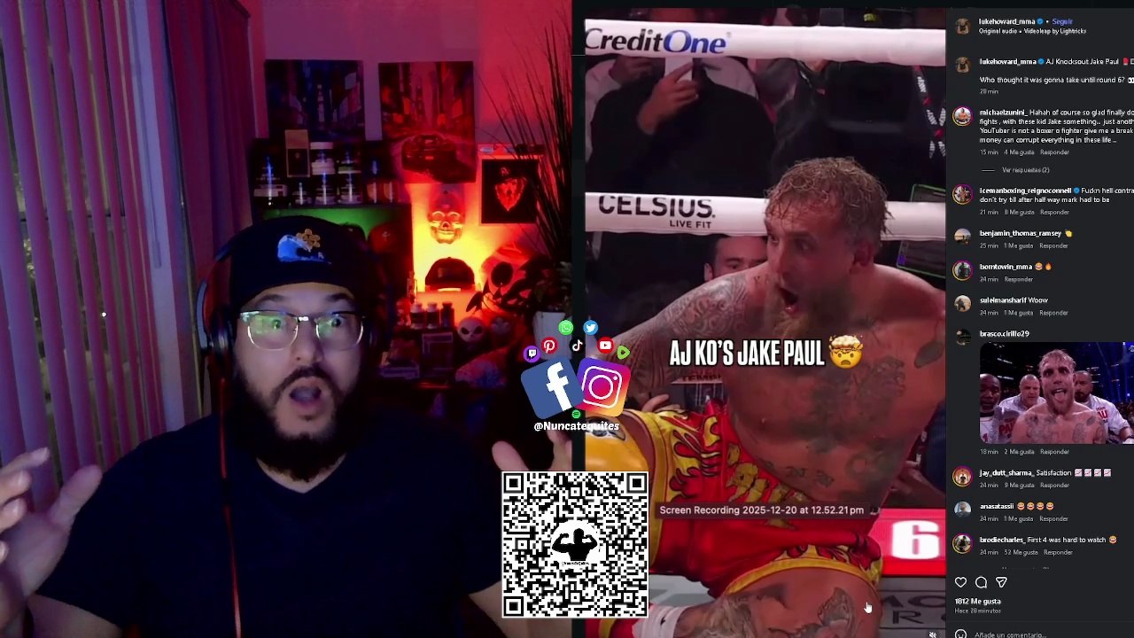 ESTO PASO EN LA PELEA DE JAKE PAUL Y ANTHONY JOSHUA