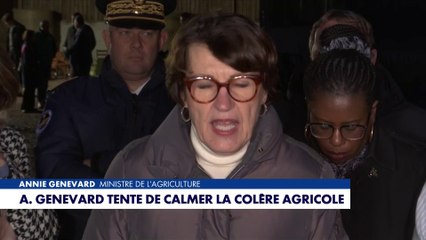 Annie Genevard tente de calmer la colère agricole
