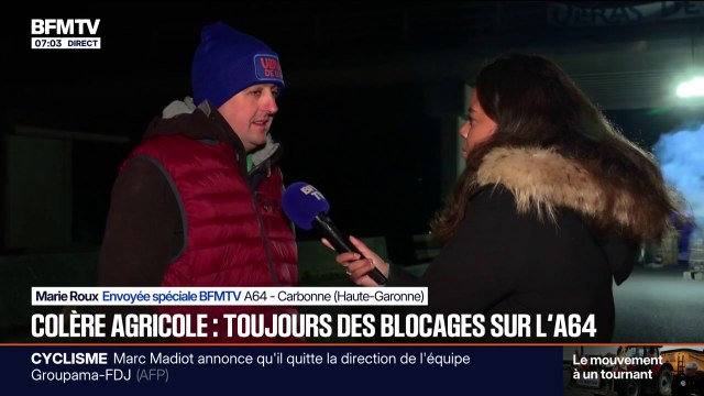 On n'a pas été entendu : sur l'A64 à Cabonne, les agriculteurs restent mobilisés