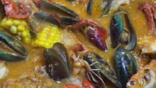 Padang sauce seafood creation #food #viral #videoshort