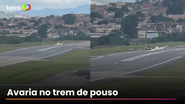 Aeroporto da Pampulha é interditado após avião bimotor tombar na pista