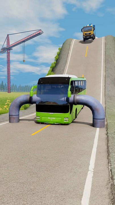 Realistic BeamNG Drive car crash physics. Watch in