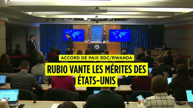 Accord de paix RDC/Rwanda : Maco Rubio vante les mérites des négociateurs américains