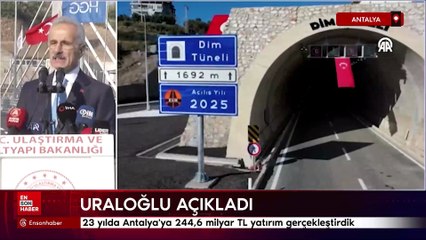 Abdulkadir Uraloğlu: 23 yılda Antalya'ya 244,6 milyar TL yatırım gerçekleştirdik