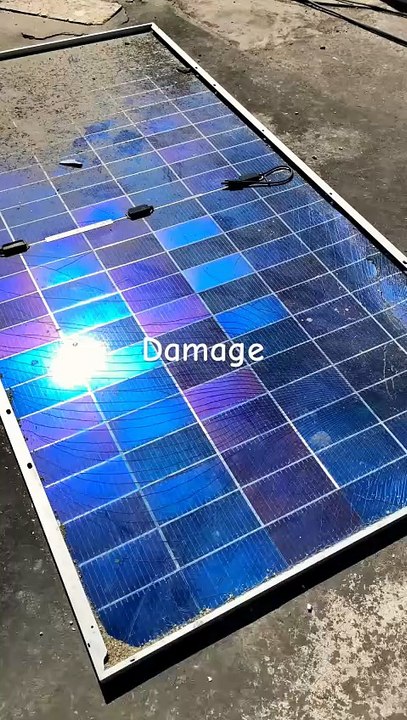 Solar panels damage