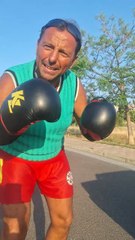 MAESTRO PANDOLFI SI ALLENA MA UN GAGGIO GAGGIO MARANZA LO VUOLE METTERE KO