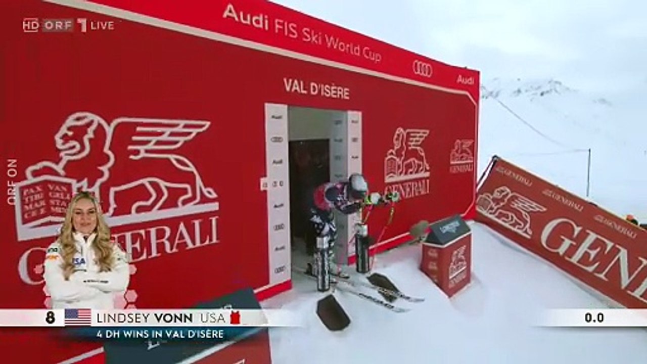 Lindsey Vonn - Val d'Isere Downhill (3rd Place)