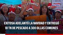 Exitosa adelantó la Navidad y entregó 10 toneladas de pescado a más de 300 ollas comunes