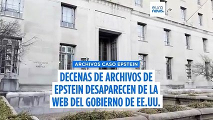 Decenas de archivos de Epstein han desaparecido de la web del Gobierno