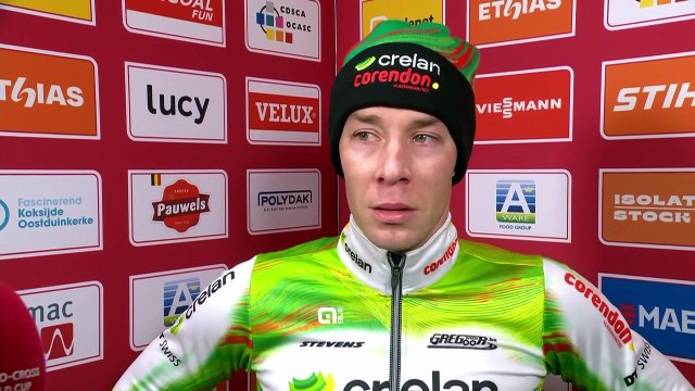 Cyclo-cross - Coupe du Monde UCI Coxyde - Laurens Sweeck : La deuxième place était le meilleur résultat possible