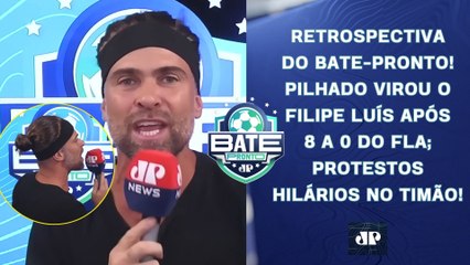 PILHADO SE VESTIU DE FILIPE LUÍS APÓS 8 A 0; PROTESTO HILÁRIO NO TIMÃO! | RETROSPECTIVA BATE-PRONTO