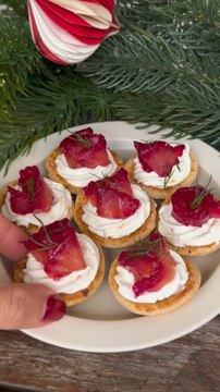 Jour 21 du calendrier de l’avent des recettes - Mini tartelettes au saumon gravlax 🐟