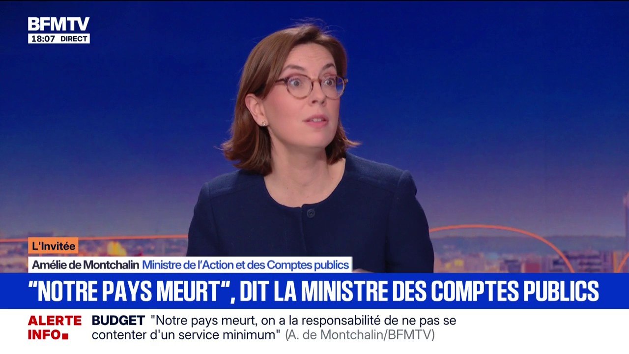Budget 2026: "La loi spéciale n'est pas un vrai budget", explique Amélie de Montchalin, ministre des Comptes publics