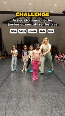 Assieds-toi sans plier les jambes et sans utiliser les bras 🤔