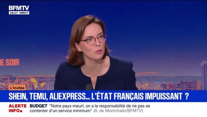 Taxe sur les petits colis: "Le but est de protéger les consommateurs et arrêter la concurrence déloyale", déclare Amélie de Montchalin, ministre des Comptes publics