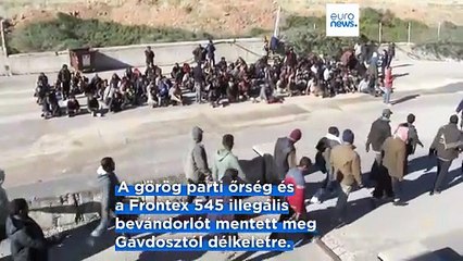 Illegális bevándorlók százait mentette meg a görög parti őrség és a Frontex Krétánál