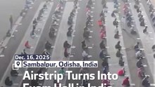 Airstrip Turns Into Exam Hall in India
