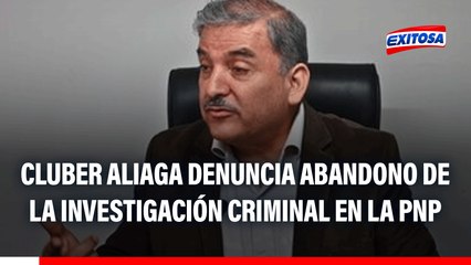 Cluber Aliaga denuncia abandono de la investigación criminal en la PNP: "Está muy limitada"