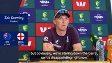 England 'staring down the barrel' of Ashes defeat, concedes Crawley
