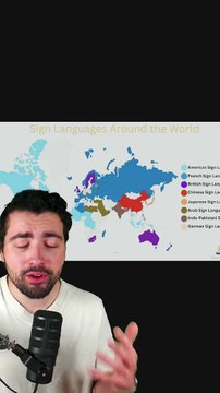 La langue des signes n'est pas universelle ? Pourquoi autant de langues de signes différentes ?