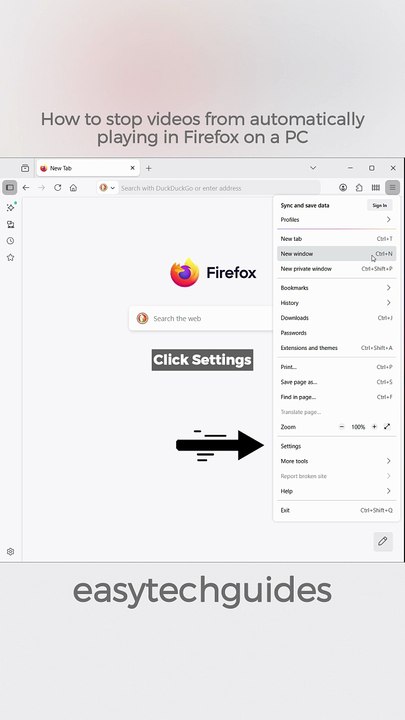 How to stop videos from automatically playing in Firefox on a PC